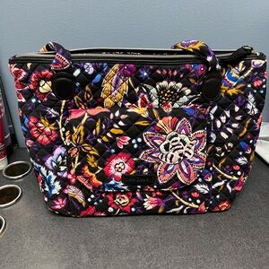Vera Bradley Black Quilted Tote Bag